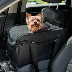 WOYYHO consola para perros con asiento amplio para coche y descanso cómodo