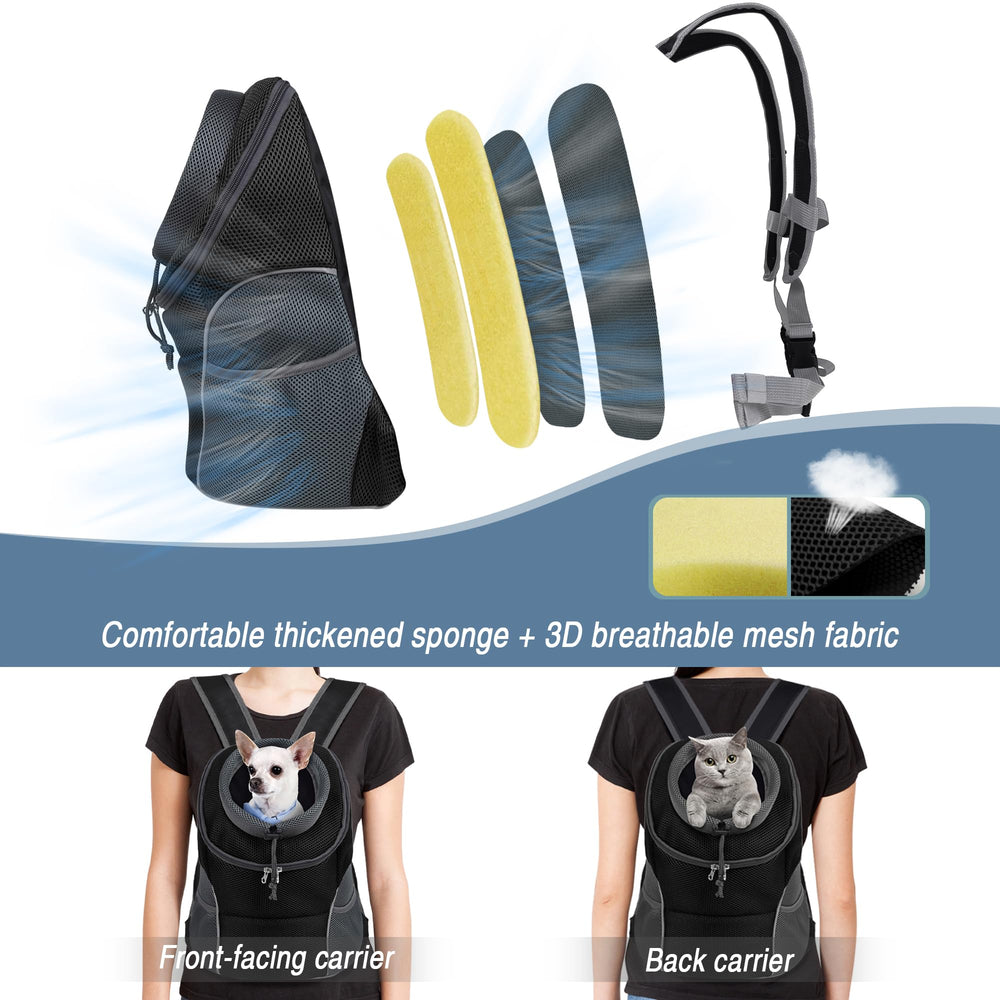 WOYYHO mochila para perro, base removible, fácil de limpiar y estable.