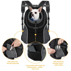 WOYYHO mochila para perro, cinturón de seguridad, evita salidas y aumenta la seguridad.