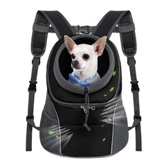 WOYYHO mochila para perro, frontal y ventilada, ideal para paseos.