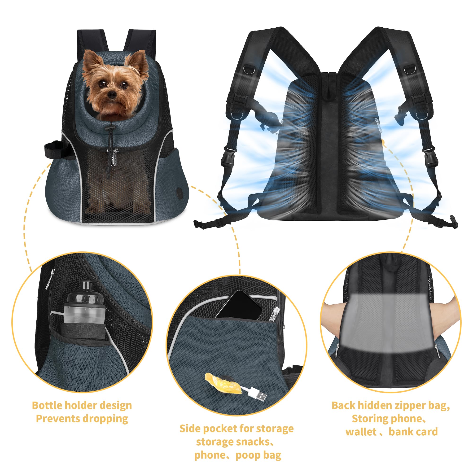 WOYYHO compartimento de objetos con cuerda ajustable, almacenamiento práctico.