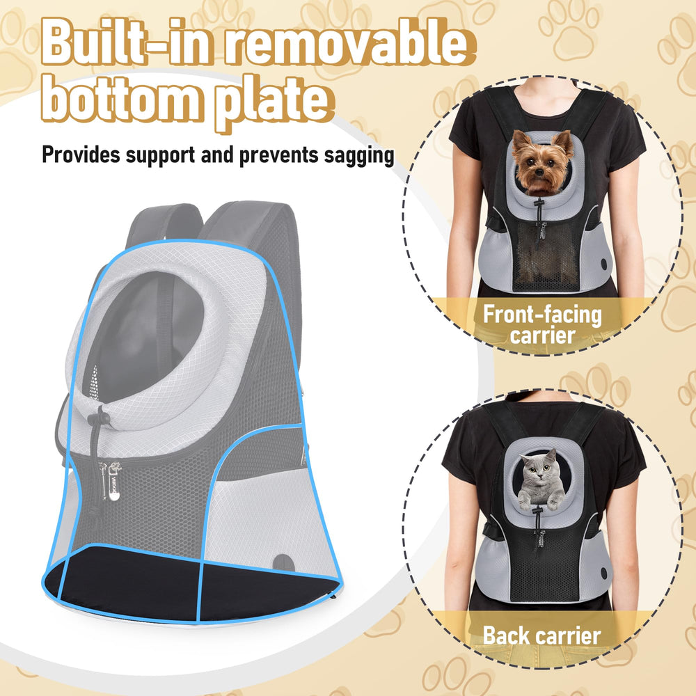 WOYYHO Mochila Portador de Perro dispensador de desechos y almacenamiento