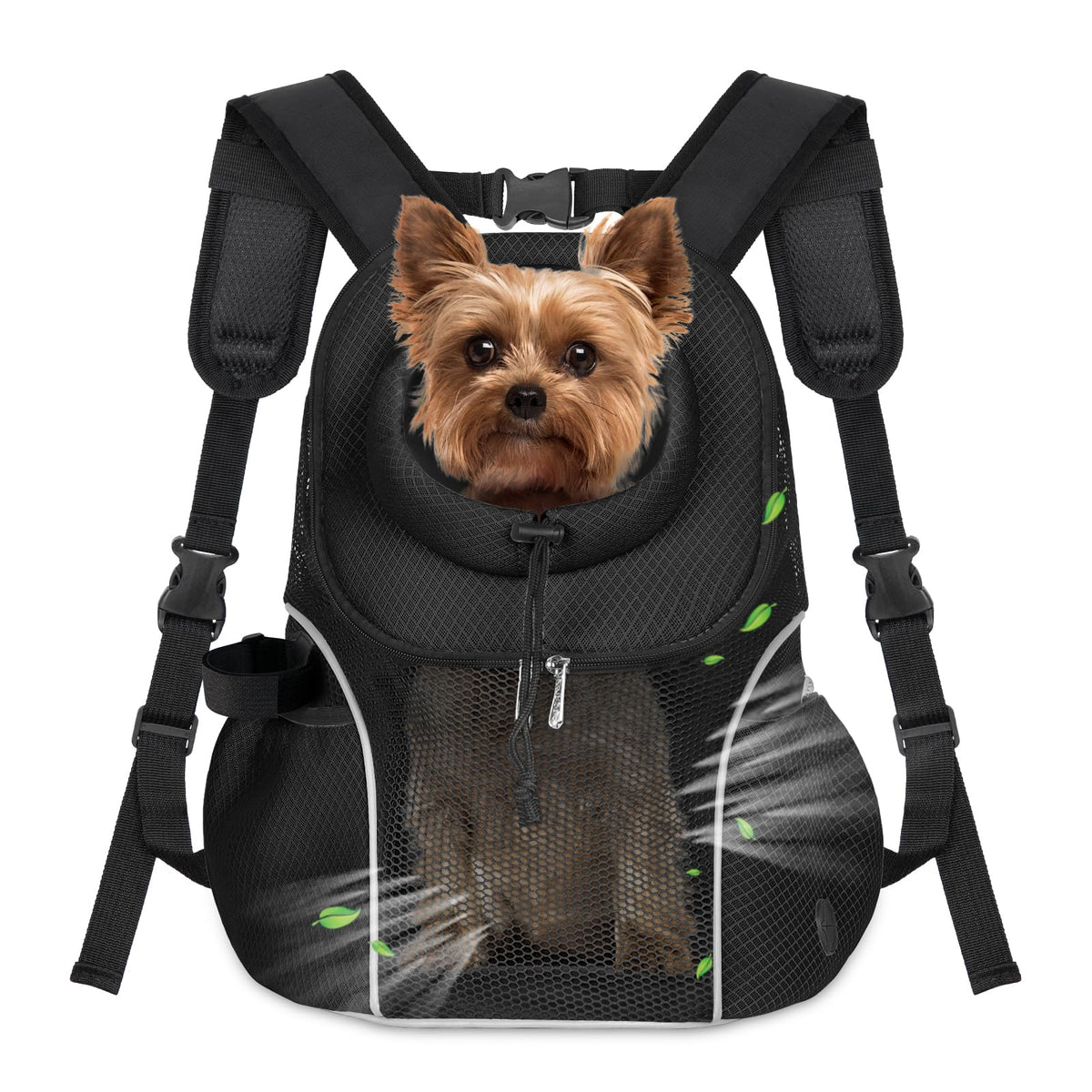 Mochila WOYYHO frontal ventilada para perro, cómodo y cercano