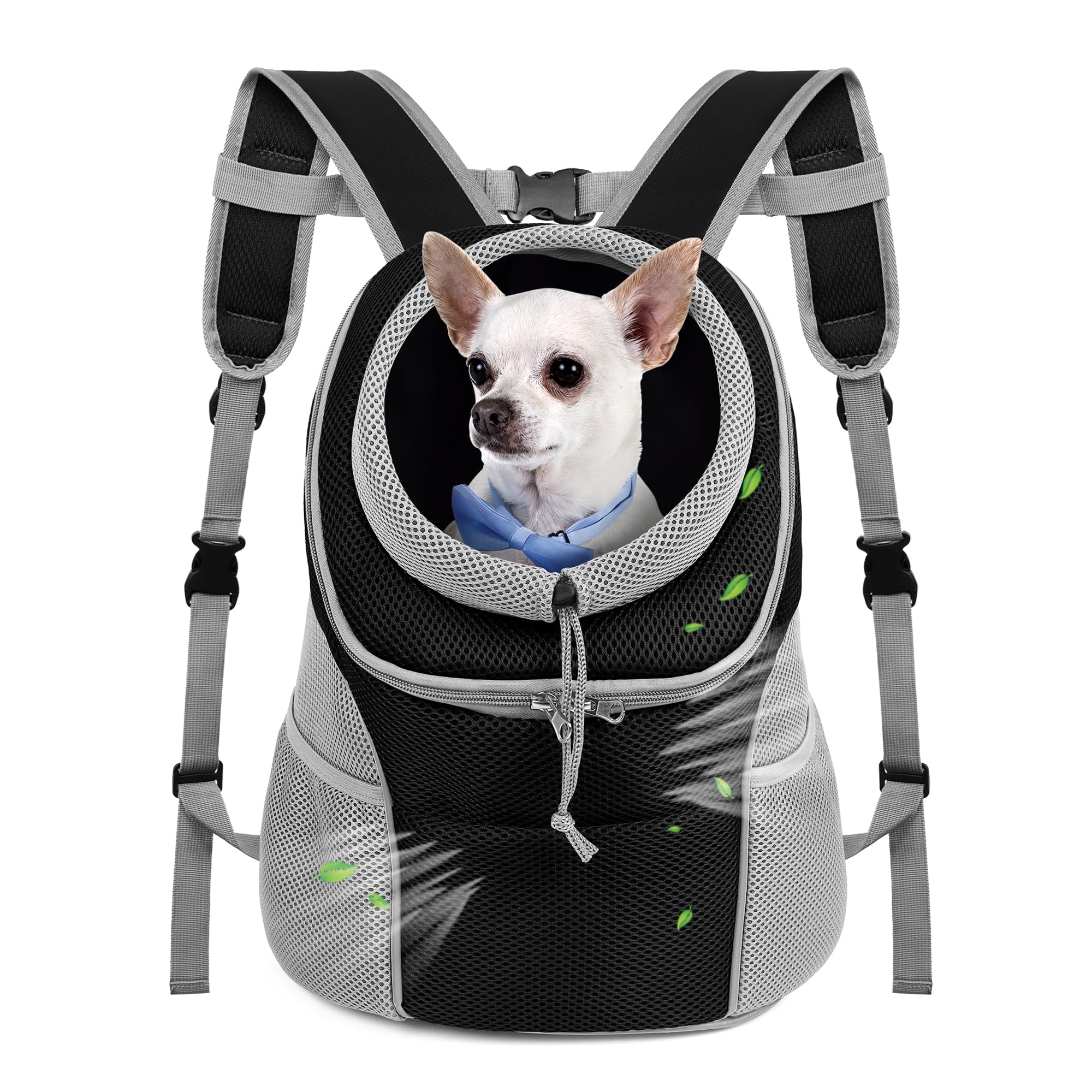 WOYYHO portador-perro frontal ventilado para paseos cómodos