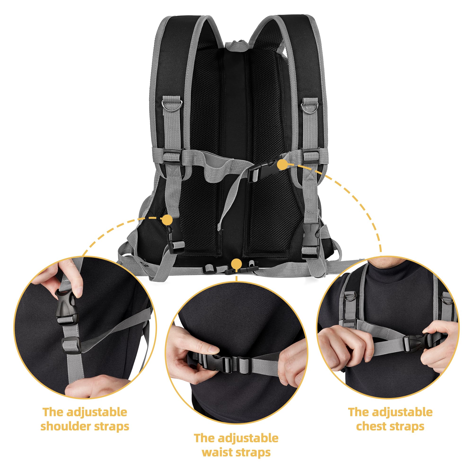 Sistema de seguridad WOYYHO con clip para evitar escapes.