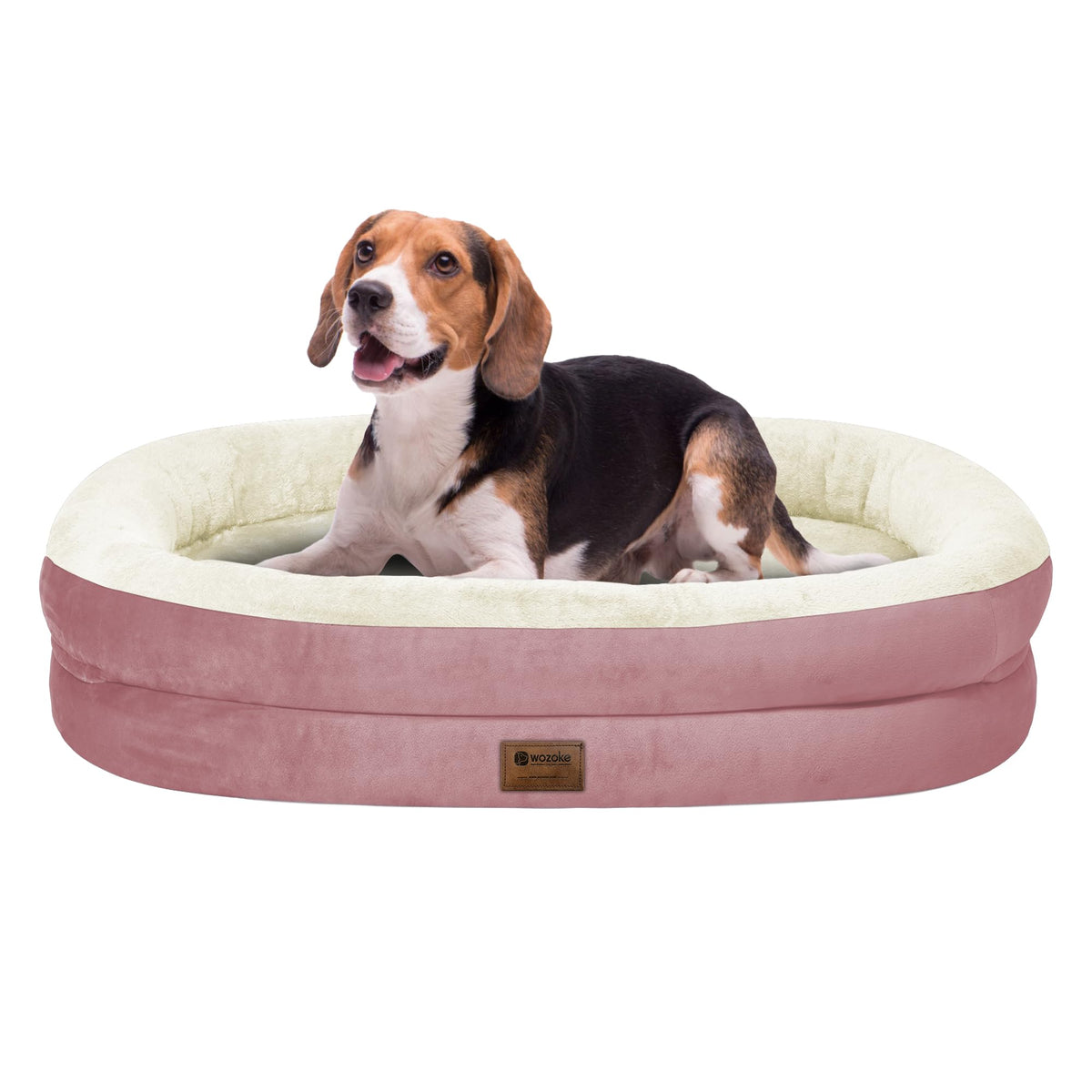 Cama ortopédica para perros grandes de WOZOKE con espuma de memoria y soporte ergonómico.