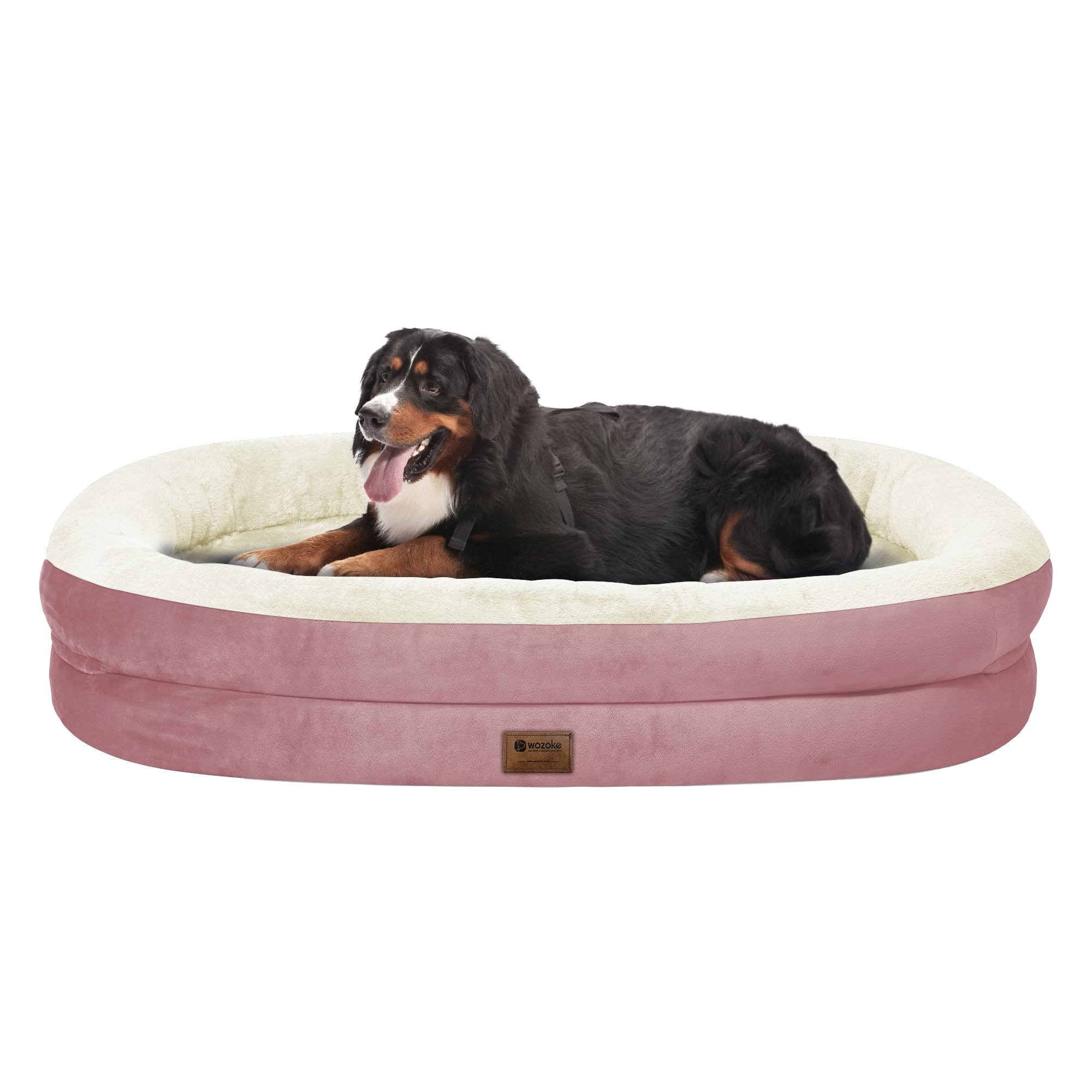 Cama WOZOKE para perros gigantes con cubierta impermeable protege la base y facilita limpieza
