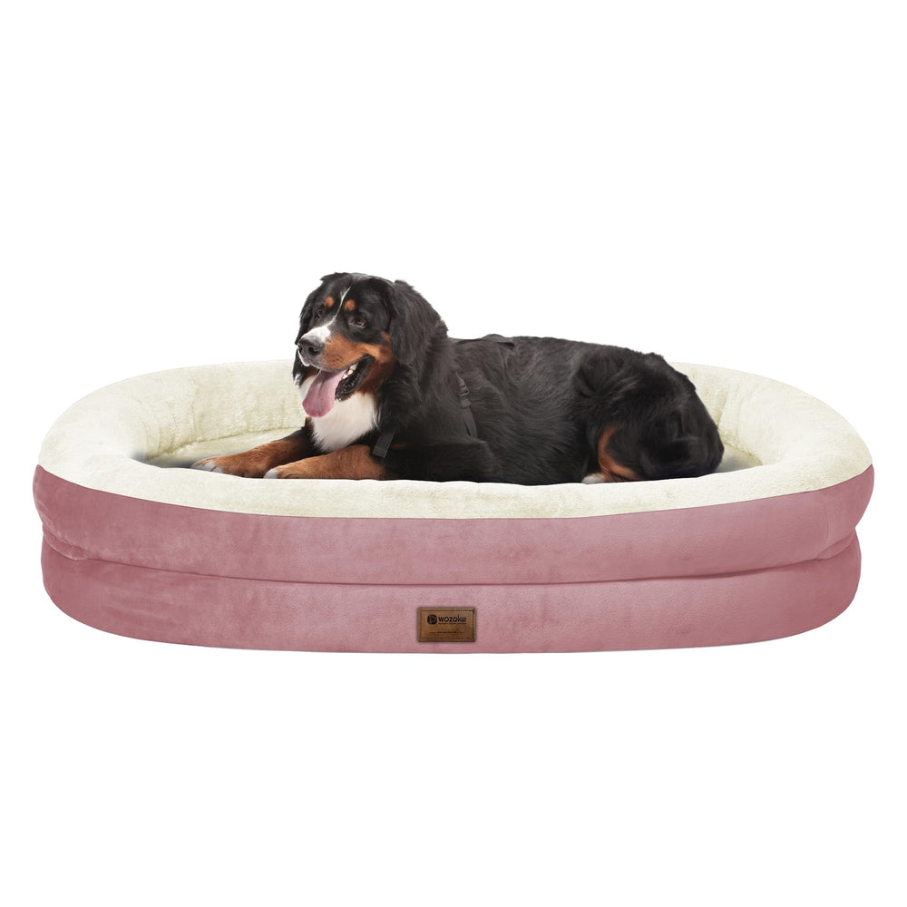 Cama WOZOKE para perros gigantes con cubierta impermeable protege la base y facilita limpieza