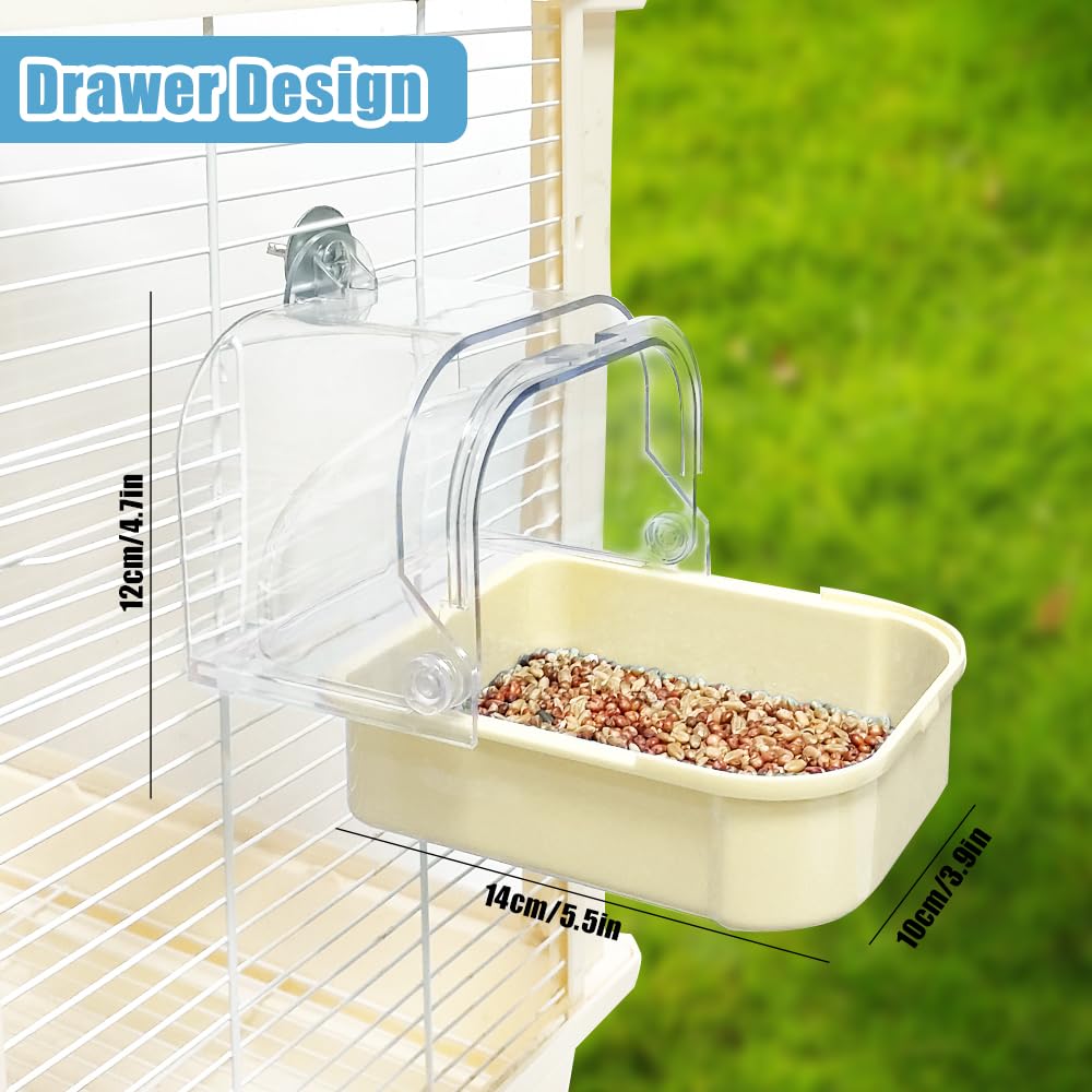 WQY GroceryShop ducha para aves colgante facilita baño y limpieza.