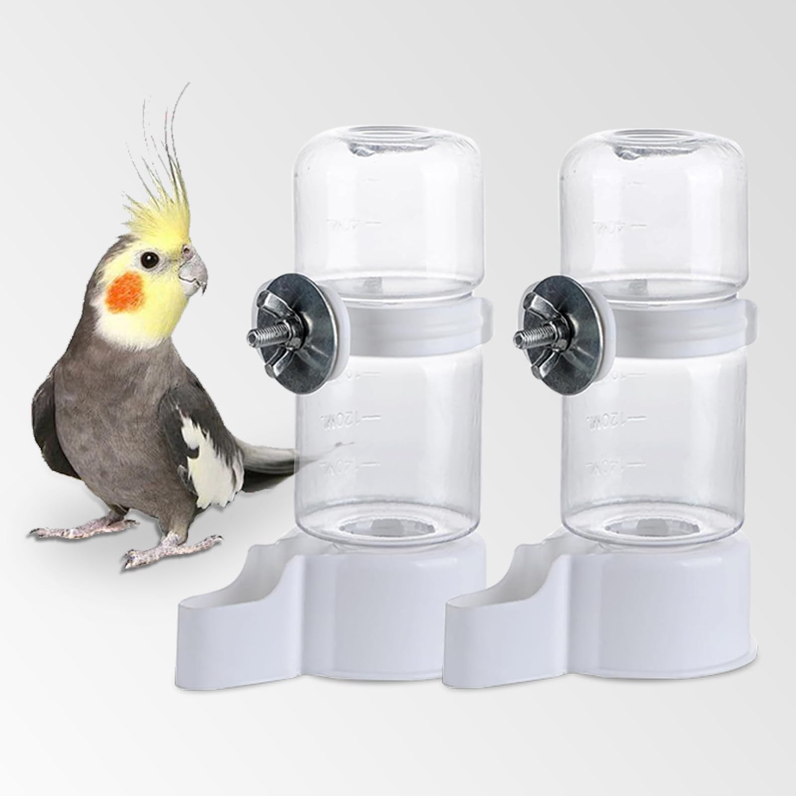 Bebedero automático WQY GroceryShop para jaula de aves, evita derrames y mantiene hidratadas.