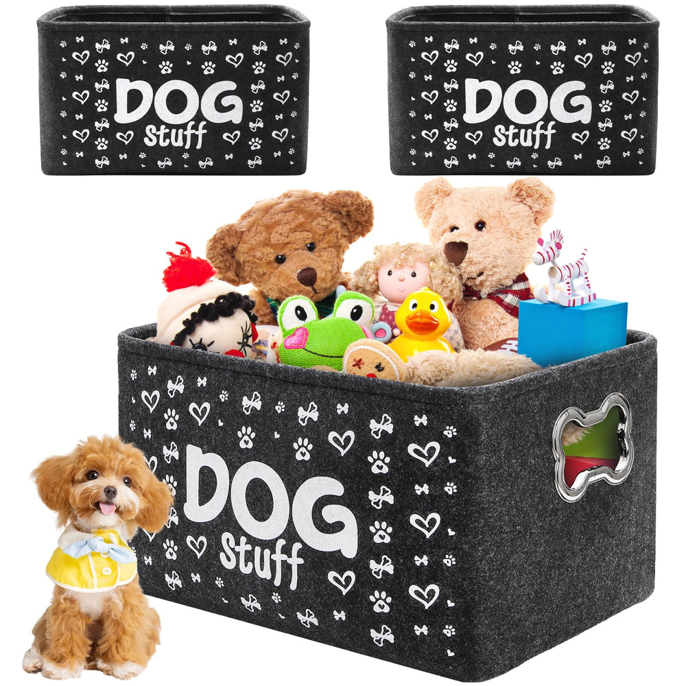 WRINGKIT: tres cestas para juguetes de perro, ideal para organizar el área de juego