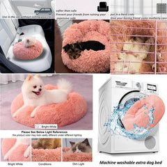 Cama wrkfree antiansiedad para perrito rosado, fomenta tranquilidad en casa