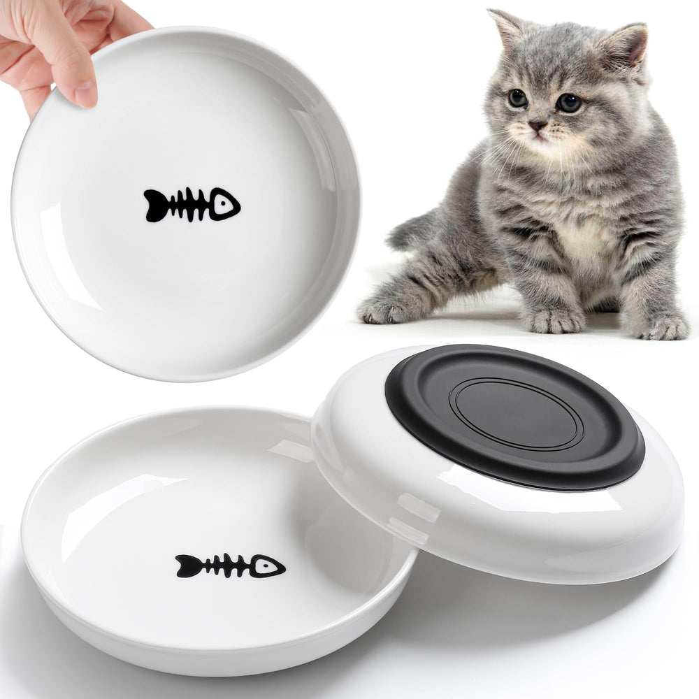 Tazones WROSWT para gatos sin derrames, ideales para comida.