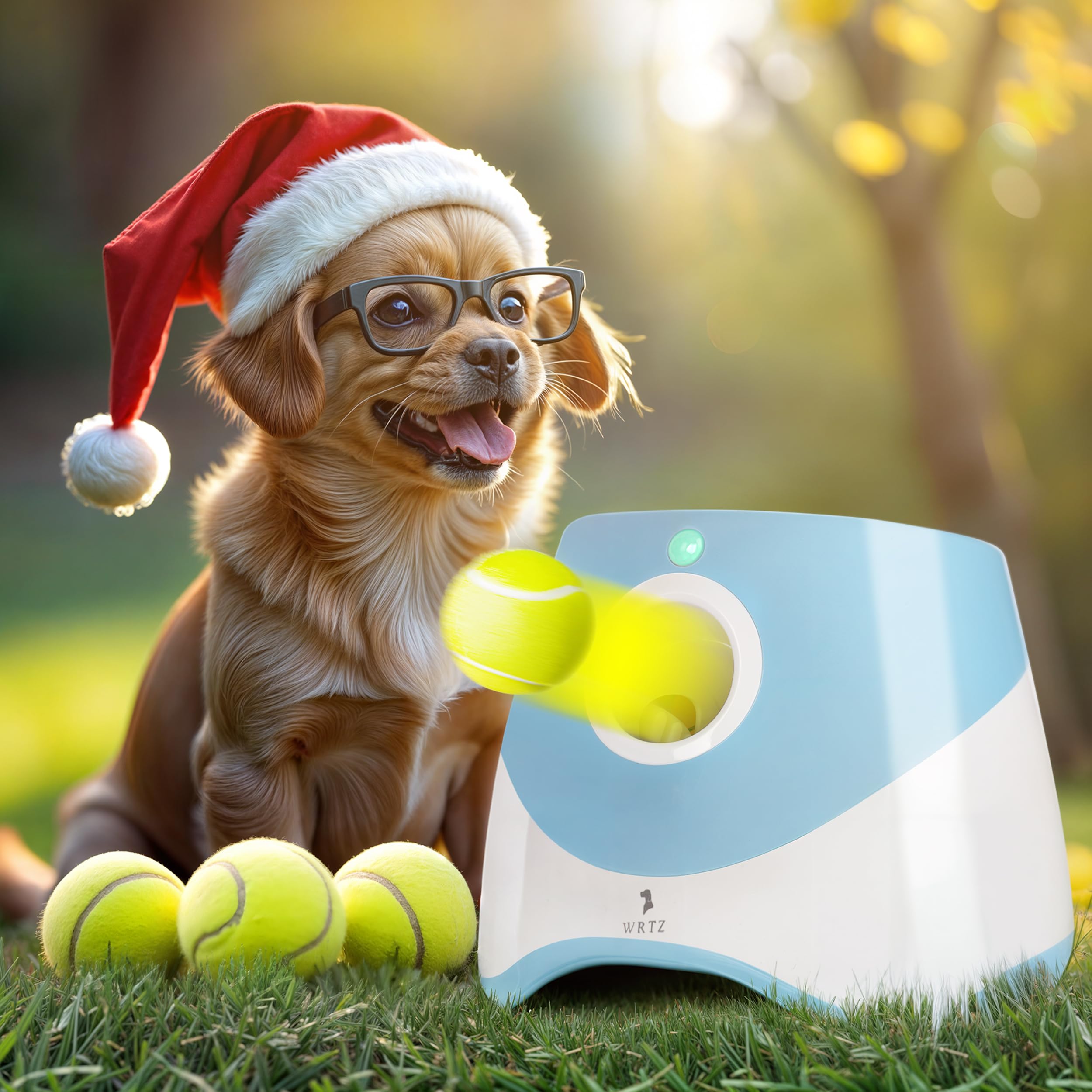 Lanzador WRTZ para perros pequeños, juego activo e interactivo.