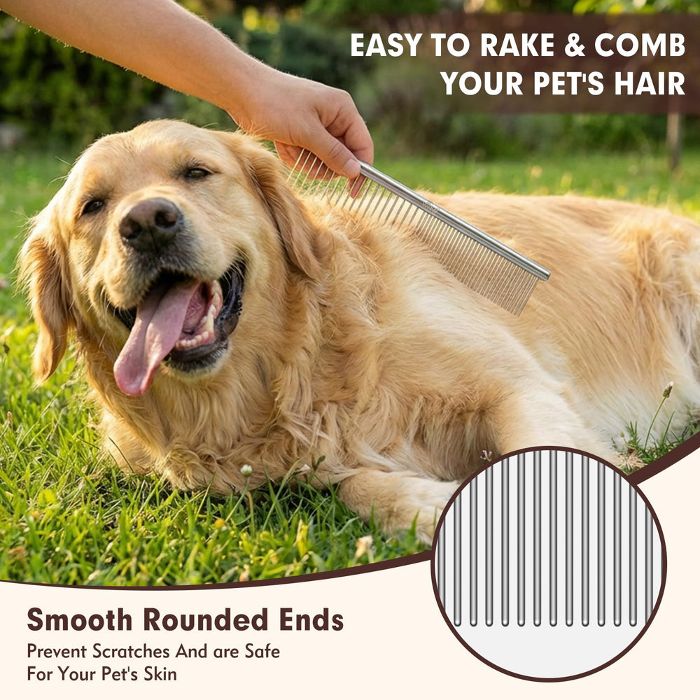 WRW dientes duales para perros y gatos, aptos para eliminar nudos sin irritar piel sensible