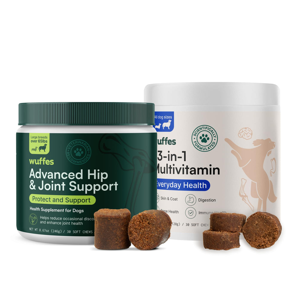 Wuffes Bundle 23 en 1 Multivitamínico: soporte integral para perros grandes