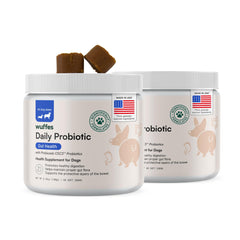 Wuffes Daily Probiotic para perros masticables en pack 2 con posible apoyo digestivo