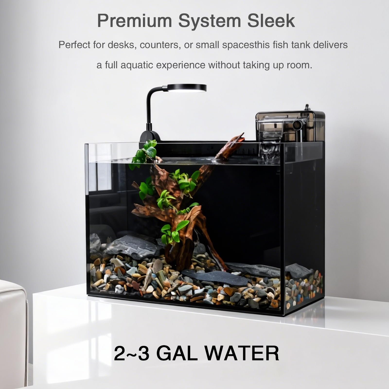 WURJHSONG Nano Nature: filtro cascada para circulación suave del agua