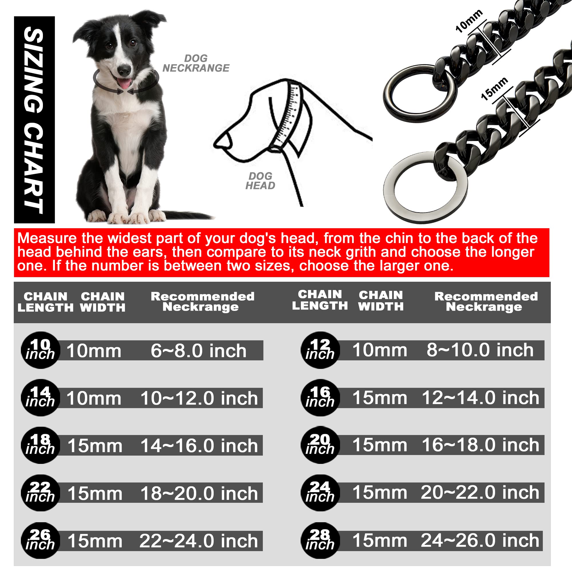W/W Lifetime collar para perro, tacto suave, seguridad durante paseos.