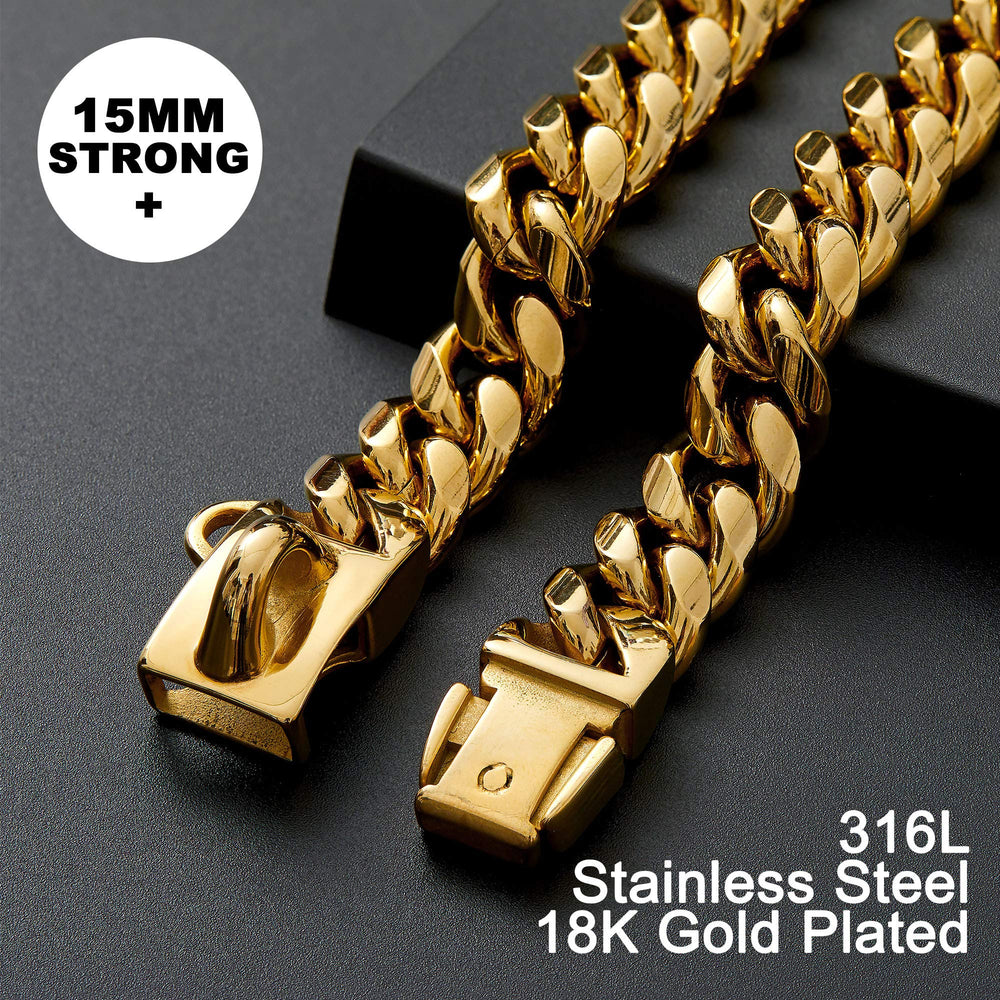 Material premium: oro 18K sobre acero 316L, durabilidad y apariencia lujosa