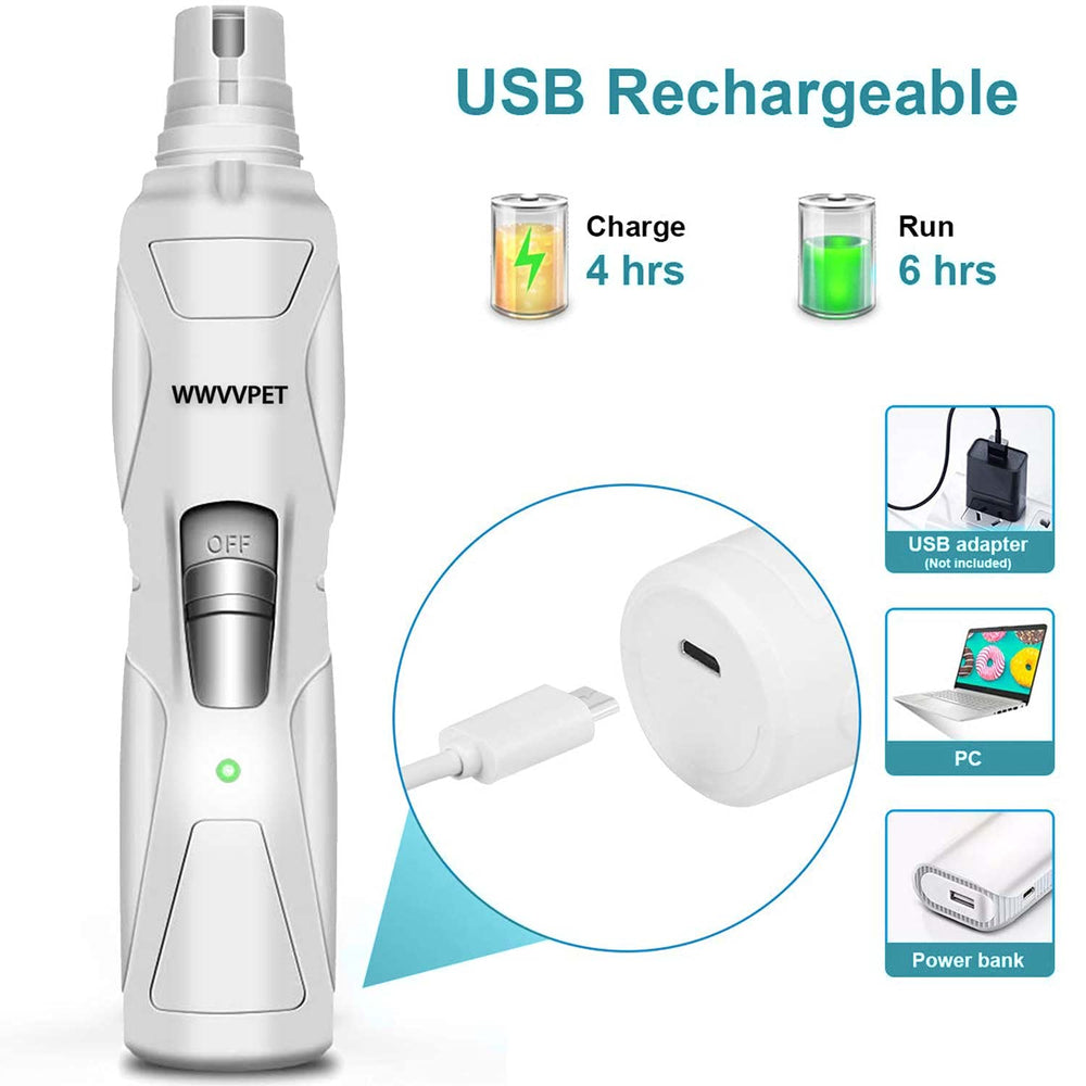 Lijadora WWVVPET con batería recargable Ni-MH para sesiones prolongadas