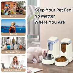 WyfKyd dispensador de agua automático para mascotas, ideal para ausentarse.