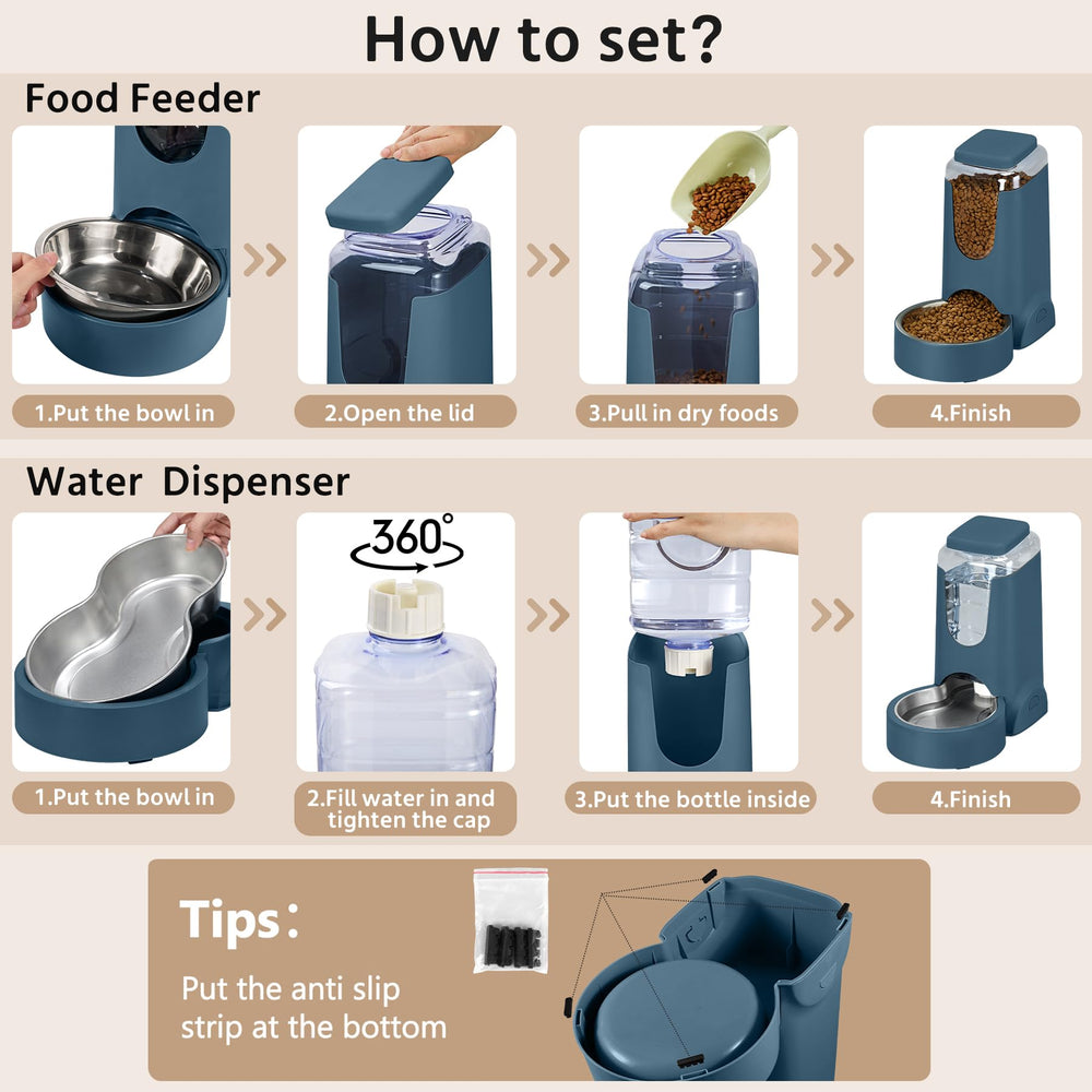 WyfKyd dos-piezas-para-mascotas, ideal para alimentacion y agua simultaneas.