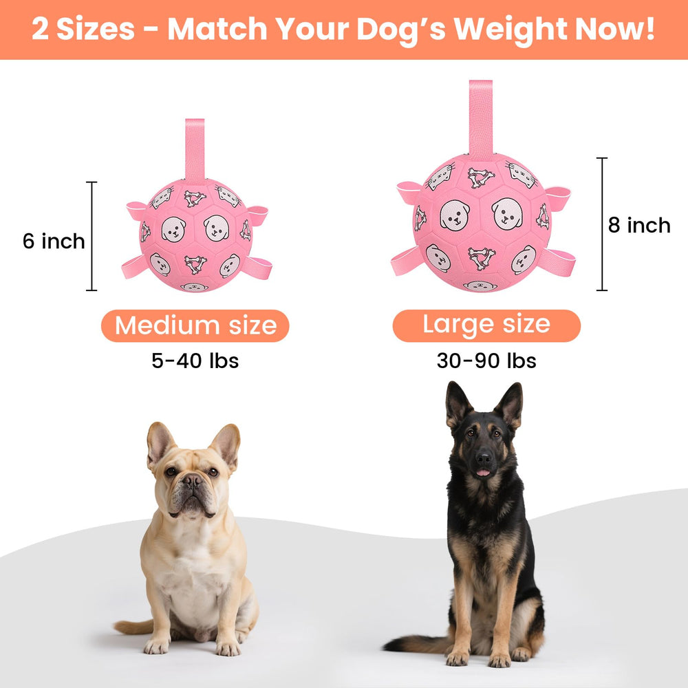 WYNTRIUM balón para perros con asas reforzadas para juego intenso.