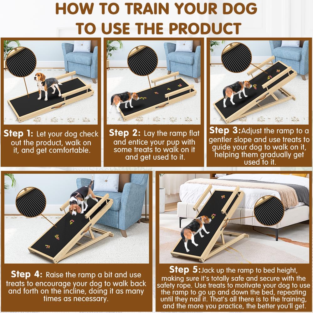 Rampa para perros X XBEN, almacenamiento compacto para coche o casa