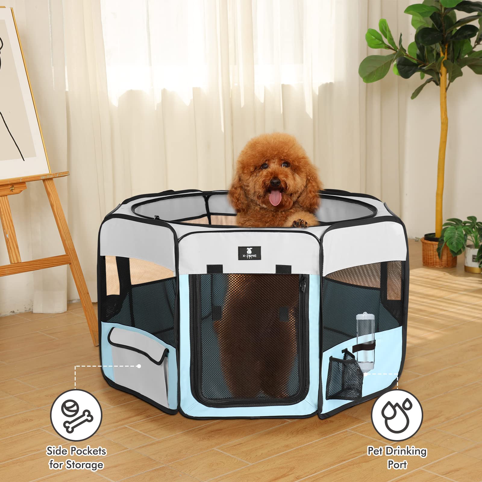 X-ZONE PET bolsillo-oxford-lateral: almacenamiento práctico durante paseos.