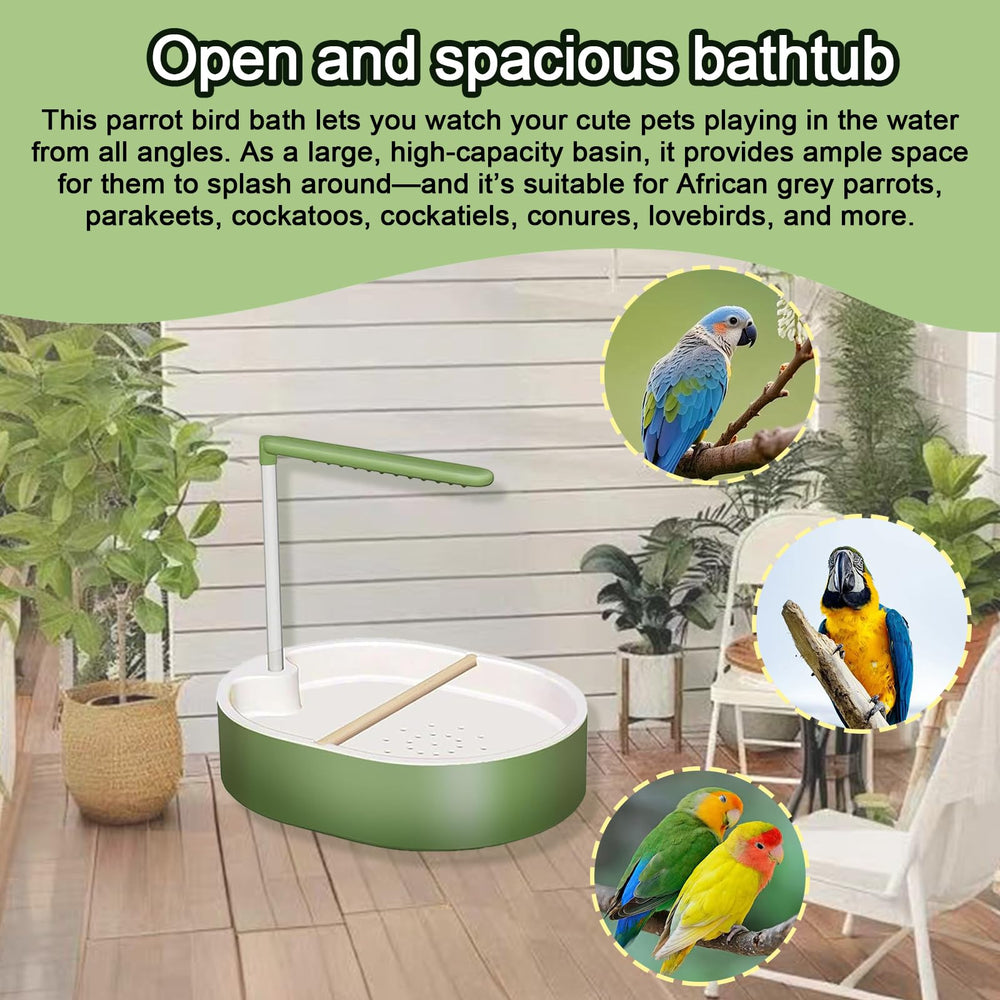 Xanadued Cuenco espacioso: permite que varias aves se bañen juntas.