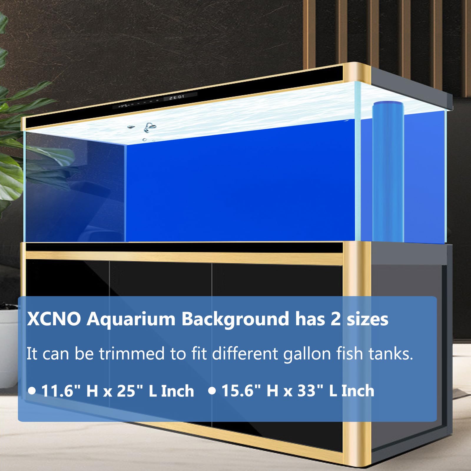 Fondo XCNO azul profundo, mejora la impresión de un océano.