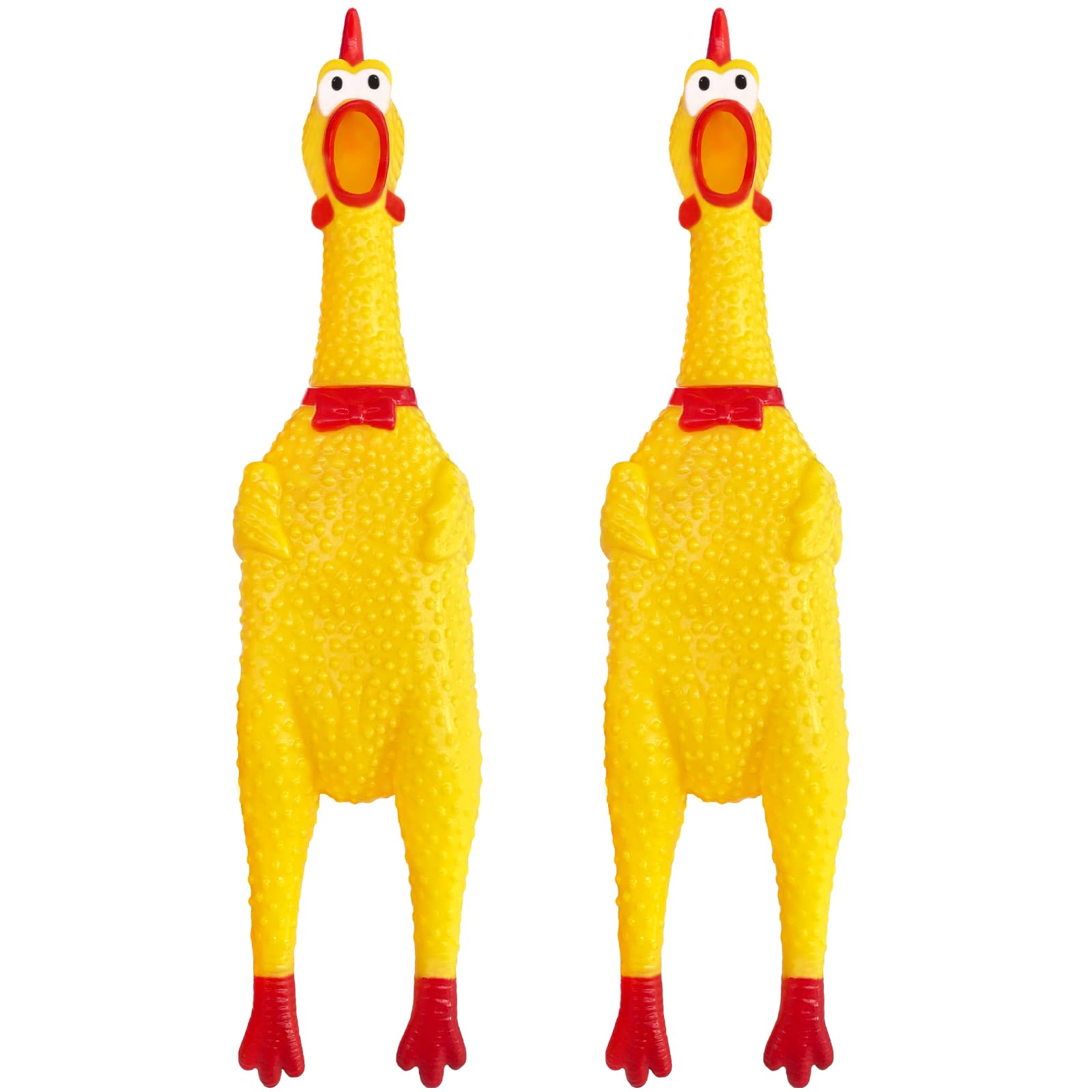 Xeehwb pollito de goma grande de 12 pulgadas para perros, ideal para juego interactivo.