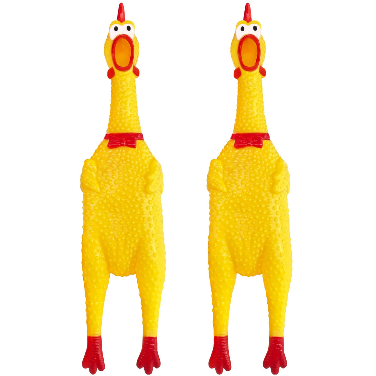 Xeehwb pollito de goma grande de 12 pulgadas para perros, ideal para juego interactivo.