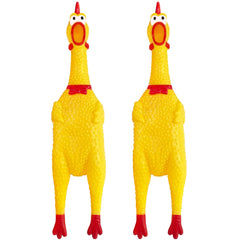 Xeehwb pollito de goma grande de 12 pulgadas para perros, ideal para juego interactivo.