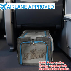 Xeoca porta-mascotas con almohadilla de felpa lavable para descanso suave