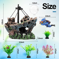 Grama de agua plástica Xereooe de 2-3 pulgadas, detalle realista y seguro