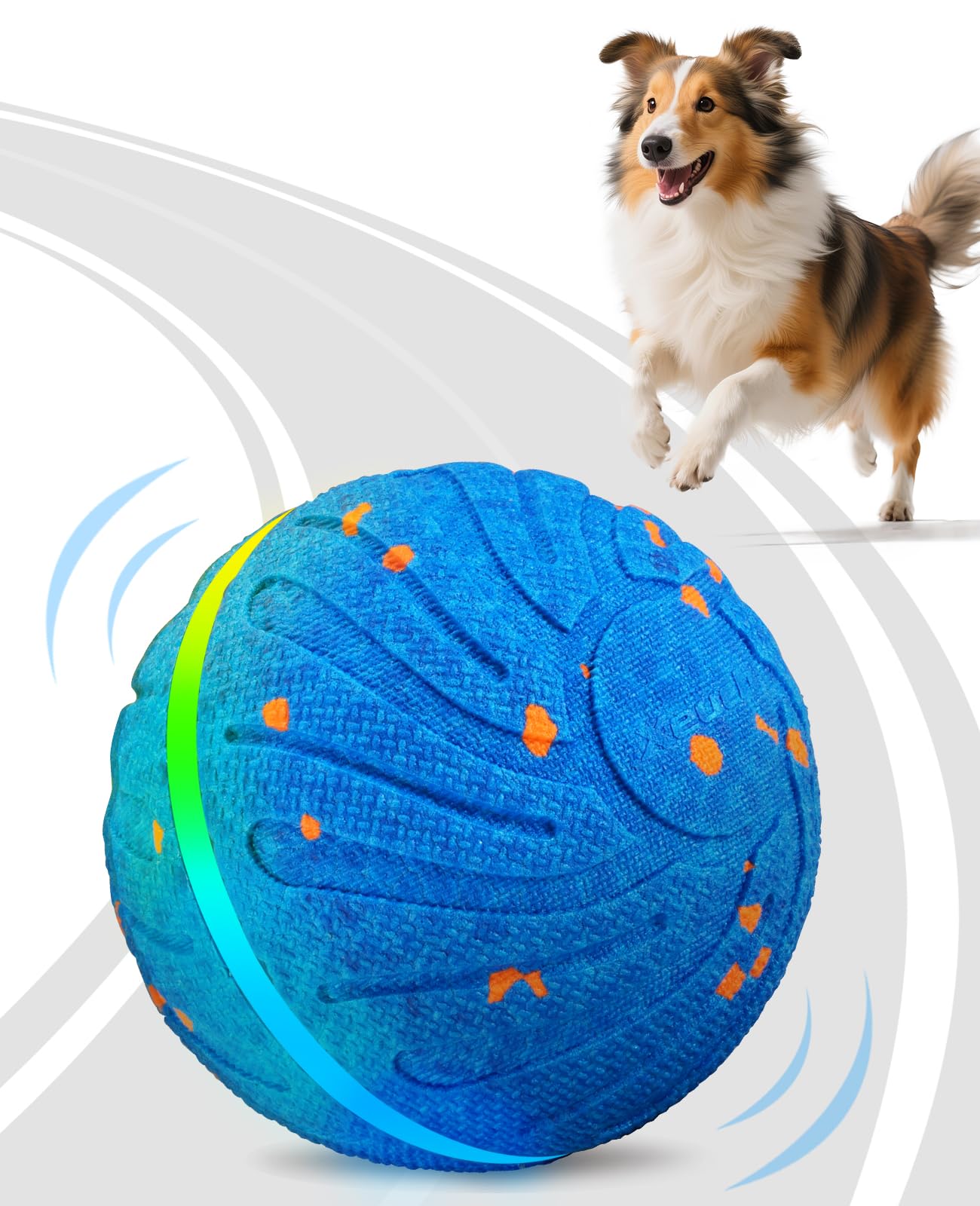 Xeuch Pelota interactiva en acción para perros medianos y grandes