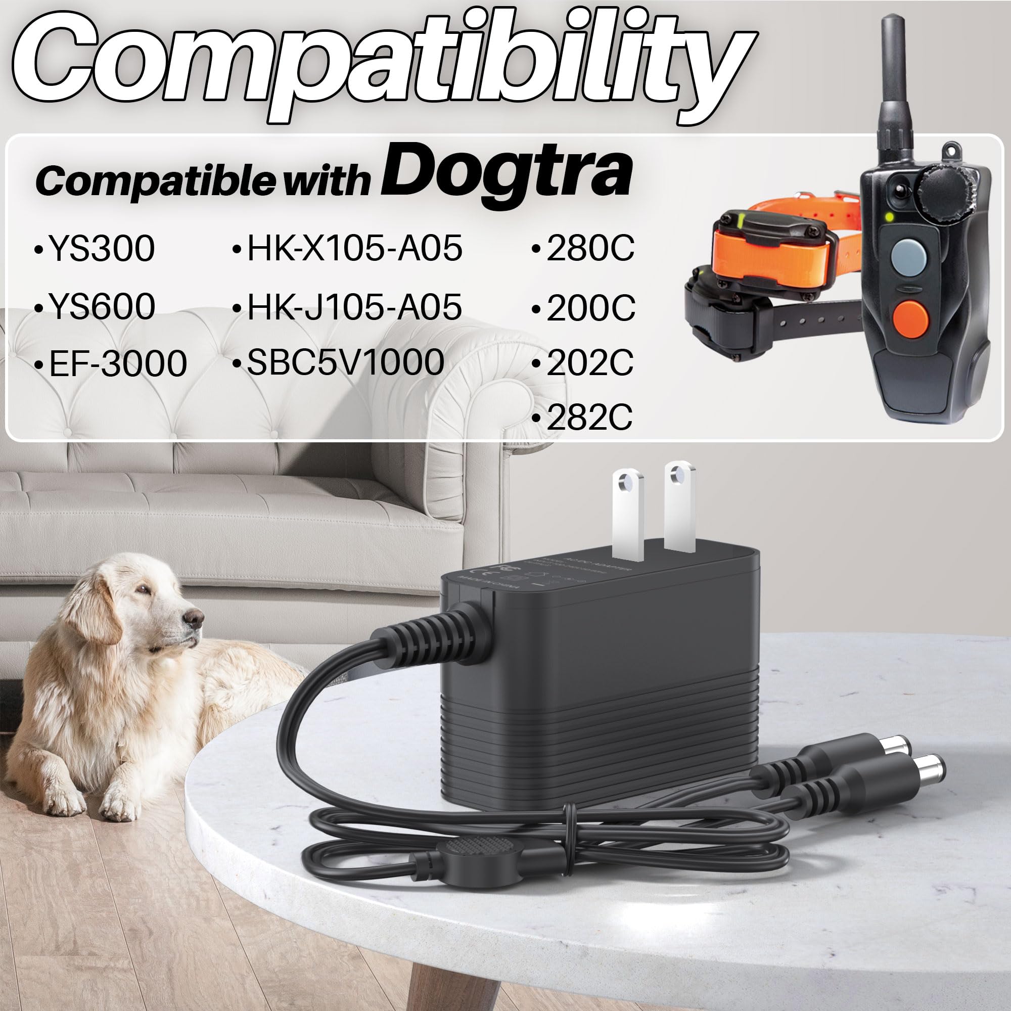 XHUCHINMAL Dogtra 5V 280C, repuesto confiable para sesiones.