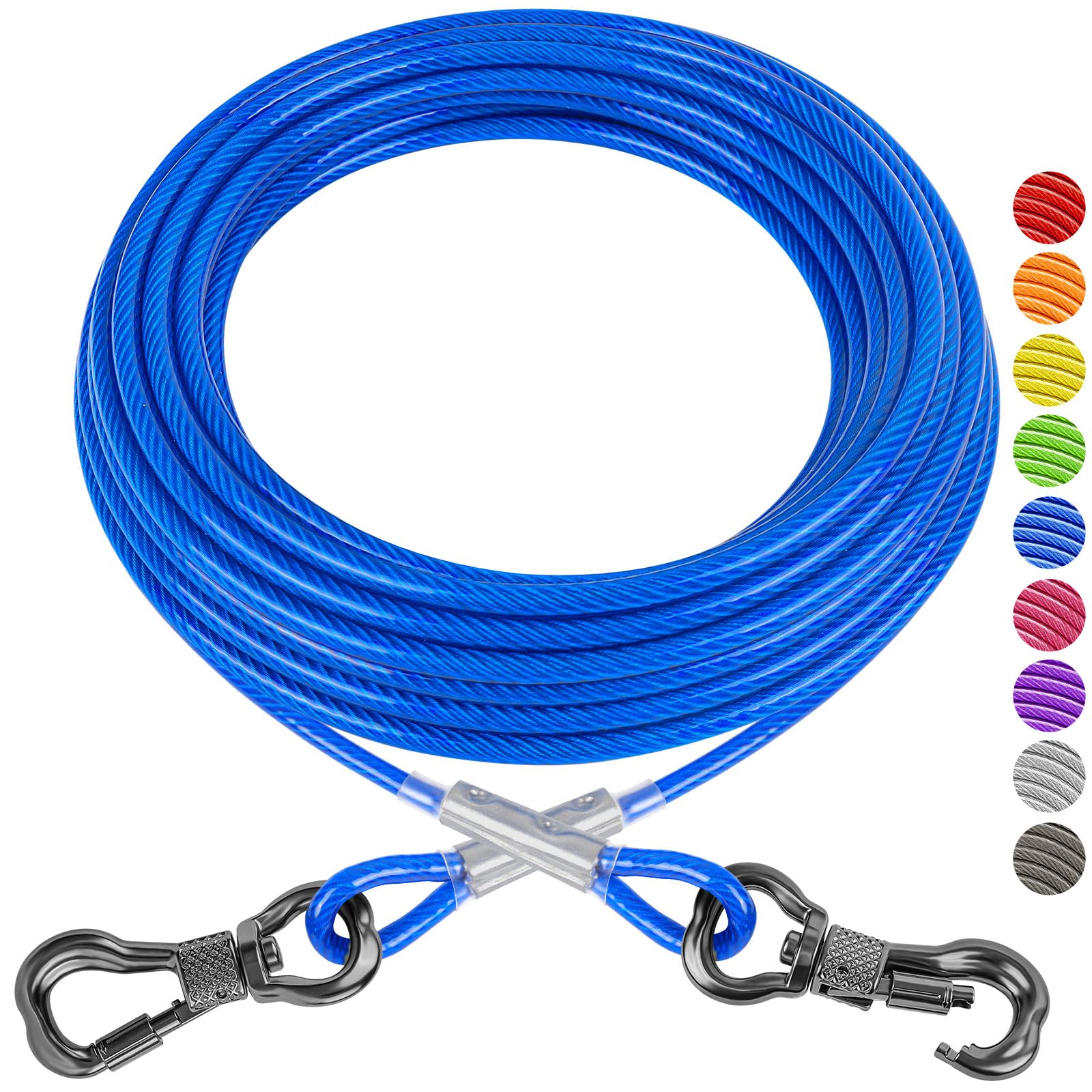XiaZ cable exterior para perros 20 pies mejora visibilidad nocturna