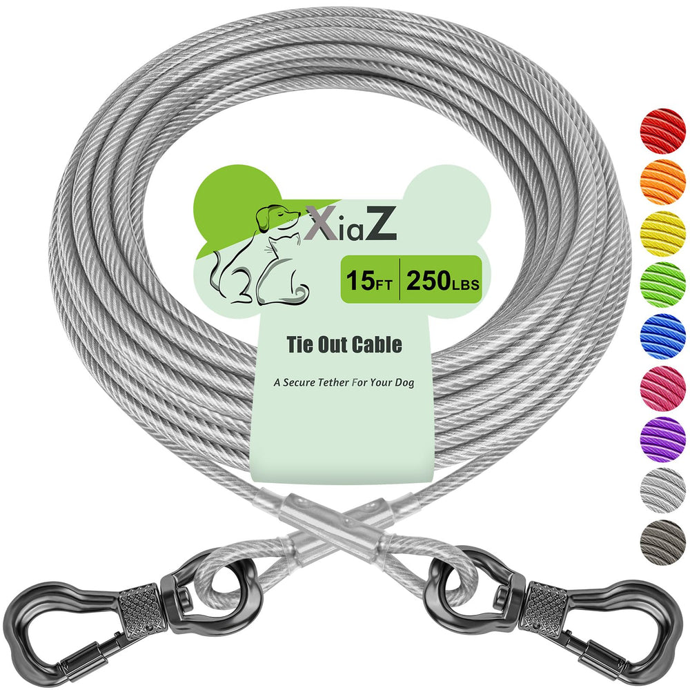 XiaZ cable para perro de 15 ft, libertad segura en exteriores.