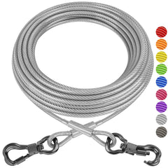 XiaZ cable para perros 200 pies en exterior, libertad segura para caminar.
