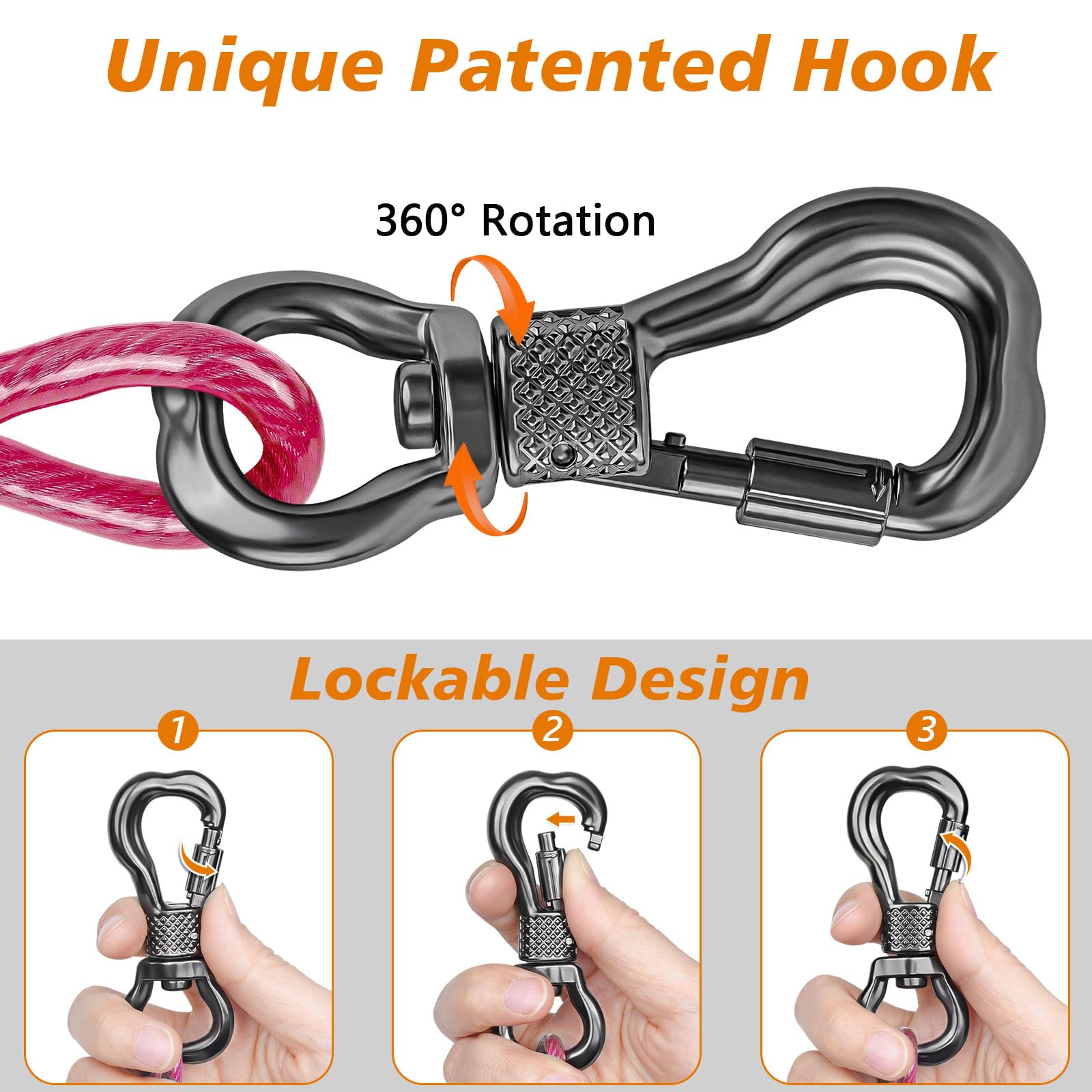 XiaZ cable reflectante ideal para paseos nocturnos.