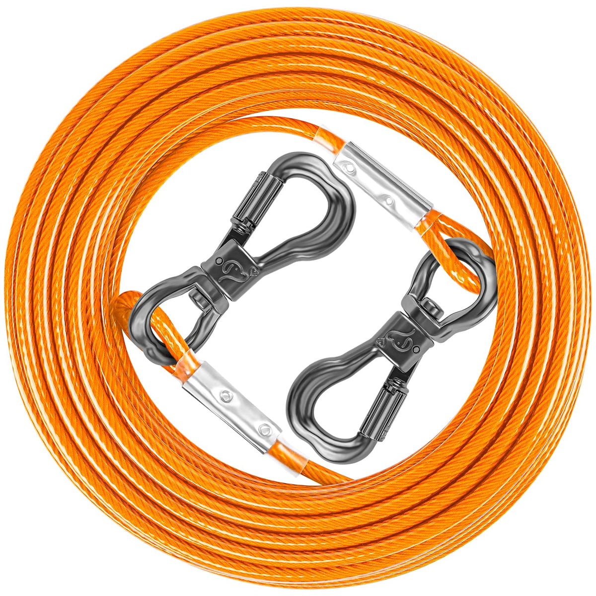 XiaZ cable de sujeción para perro 50 pies, resistente y seguro para exteriores.