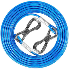 XiaZ cable tirador 20 pies: seguridad en patio para perros de hasta 120 libras.
