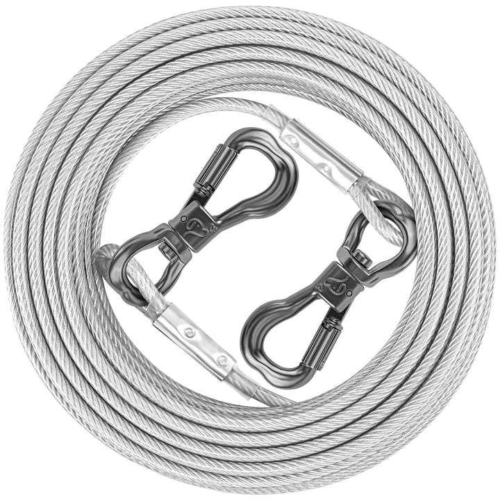 XiaZ cable tira perro 20 ft exterior para mayor movilidad al aire libre.