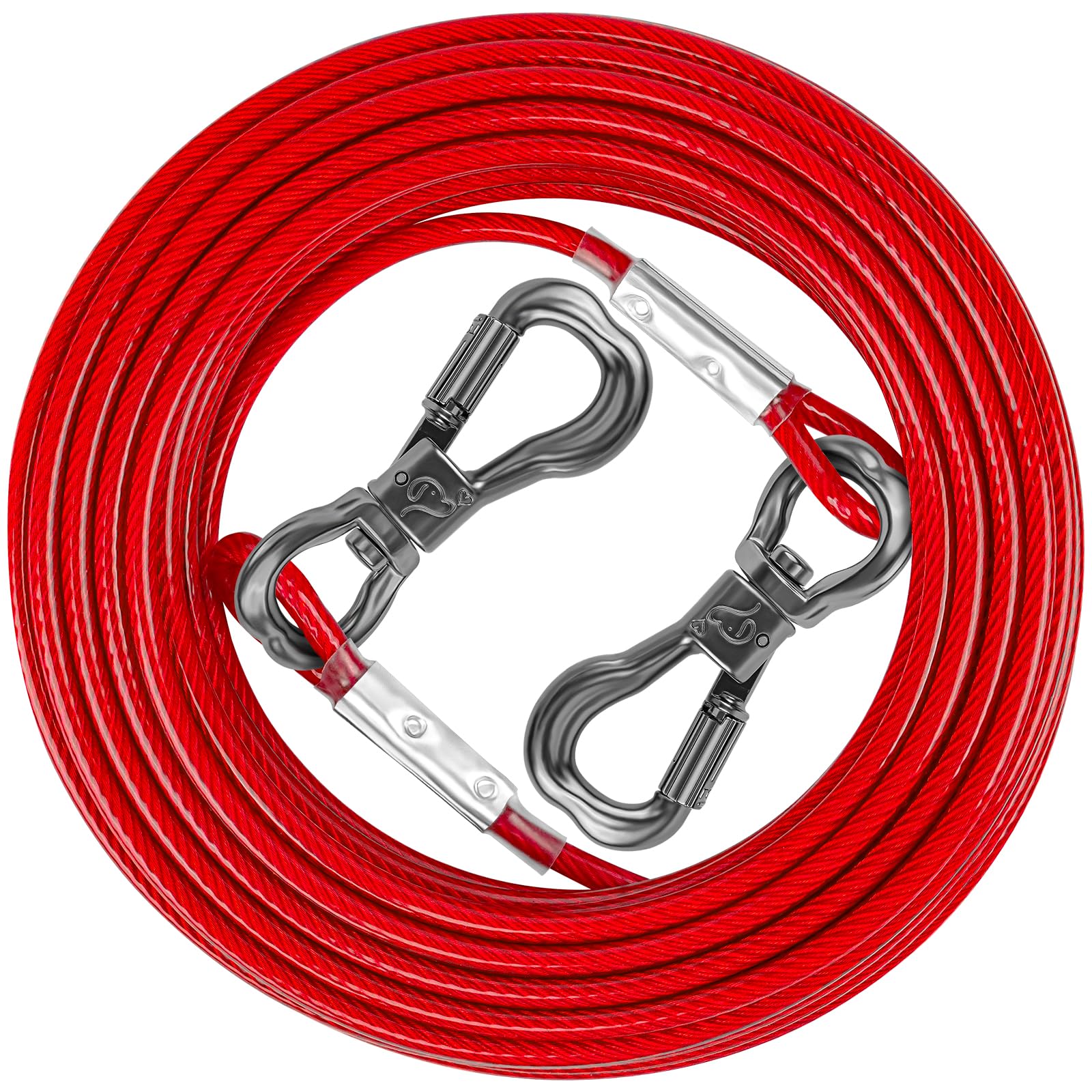 XiaZ cable-tira-perro-20ft para exteriores permite movimiento seguro del perro.
