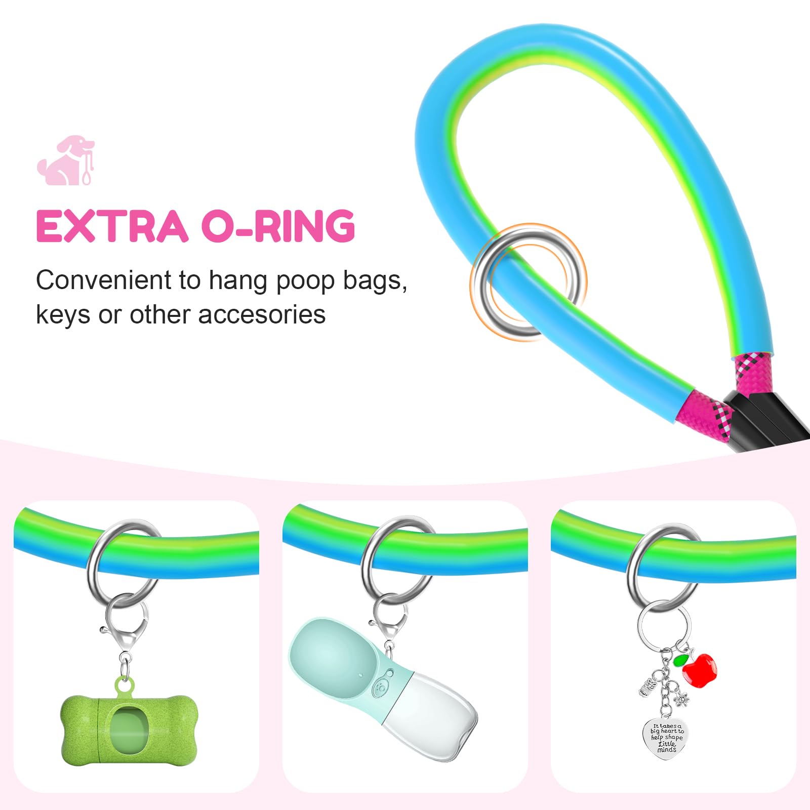La XiaZ gancho-360-grados evita enredos para movimientos fluidos.