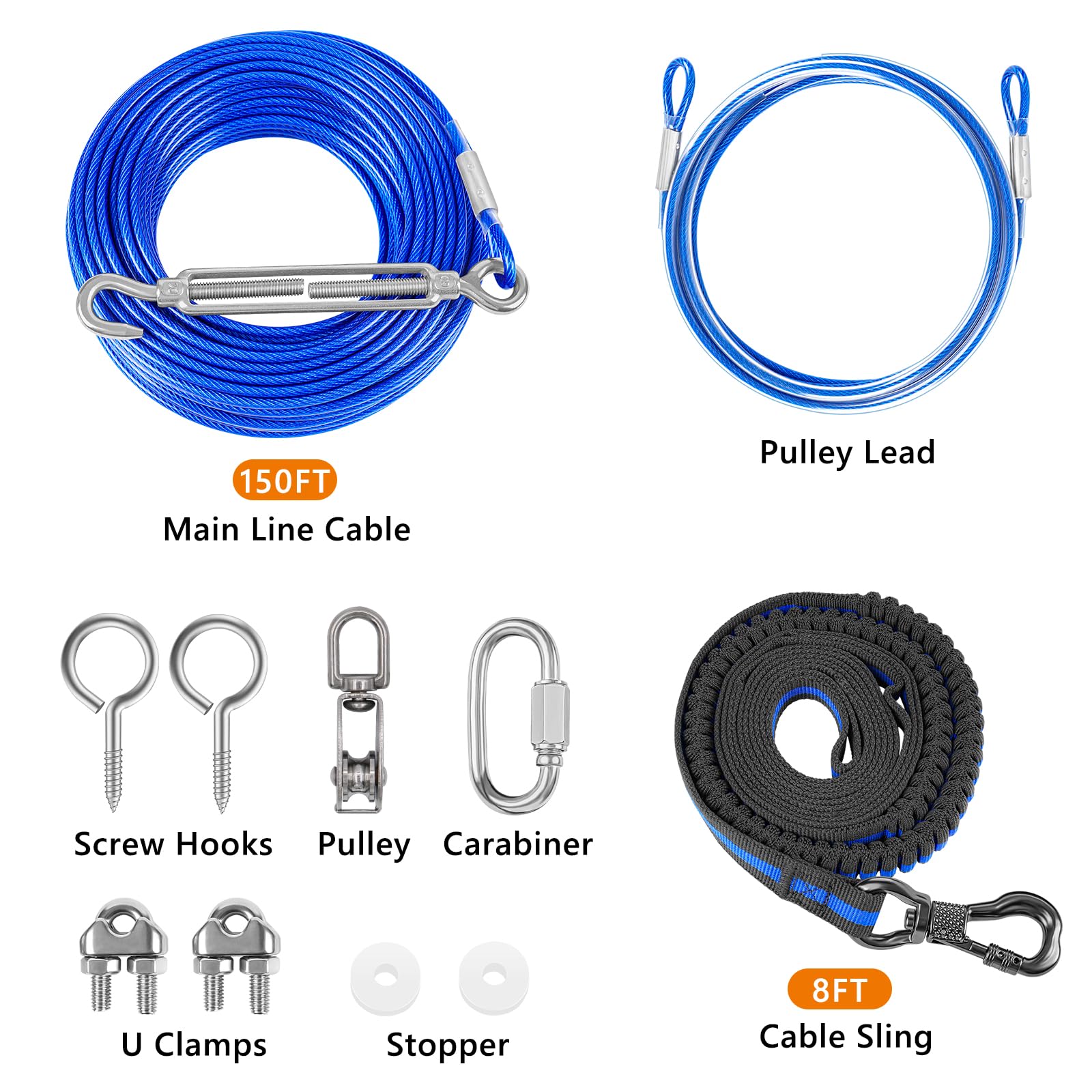 XiaZ corredor de nylon de 8 pies, duradero y cómodo para movimientos.