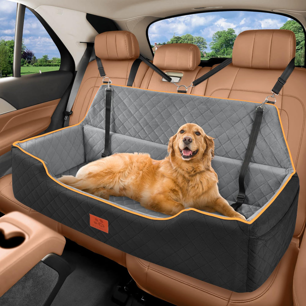 XIEEAOZEE asiento-perro-grande-trasero amplio, ideal para viajes confortables.